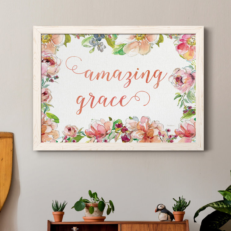 Winston Porter Amazing Grace Framed On Canvas Painting Wayfair